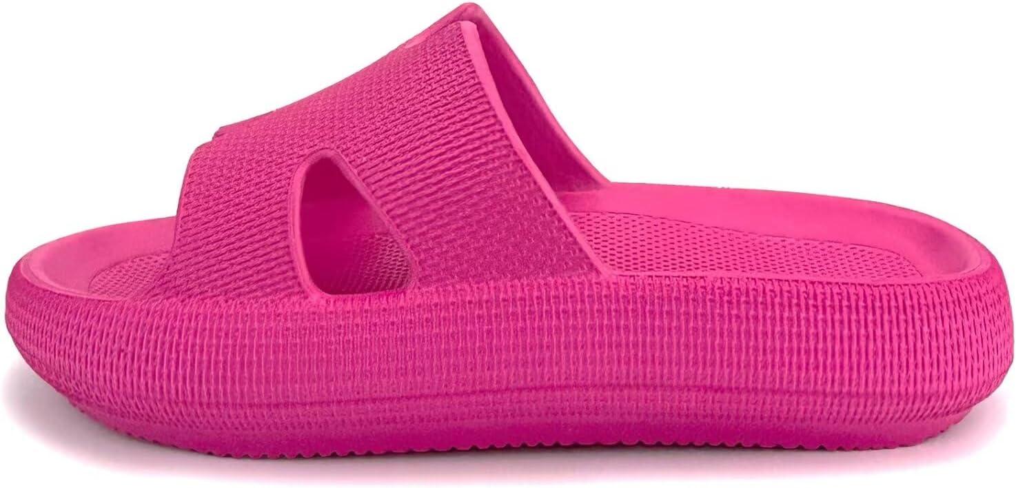 imageCubufly Cloud Slides for KidsBoys Girls Shower Slippers Slip on SandalsNonSlip Open Toe Pillow Slippers SandalsQuick Drying Summer Beach Pool ShoesResered