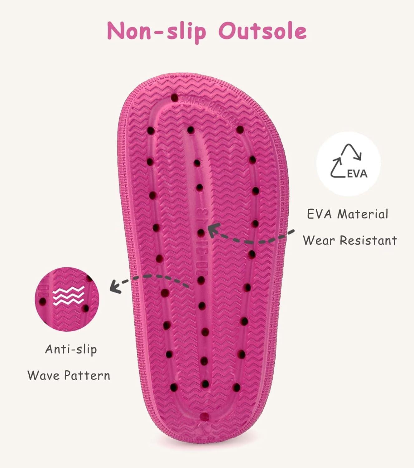 imageCubufly Cloud Slides for KidsBoys Girls Shower Slippers Slip on SandalsNonSlip Open Toe Pillow Slippers SandalsQuick Drying Summer Beach Pool ShoesResered