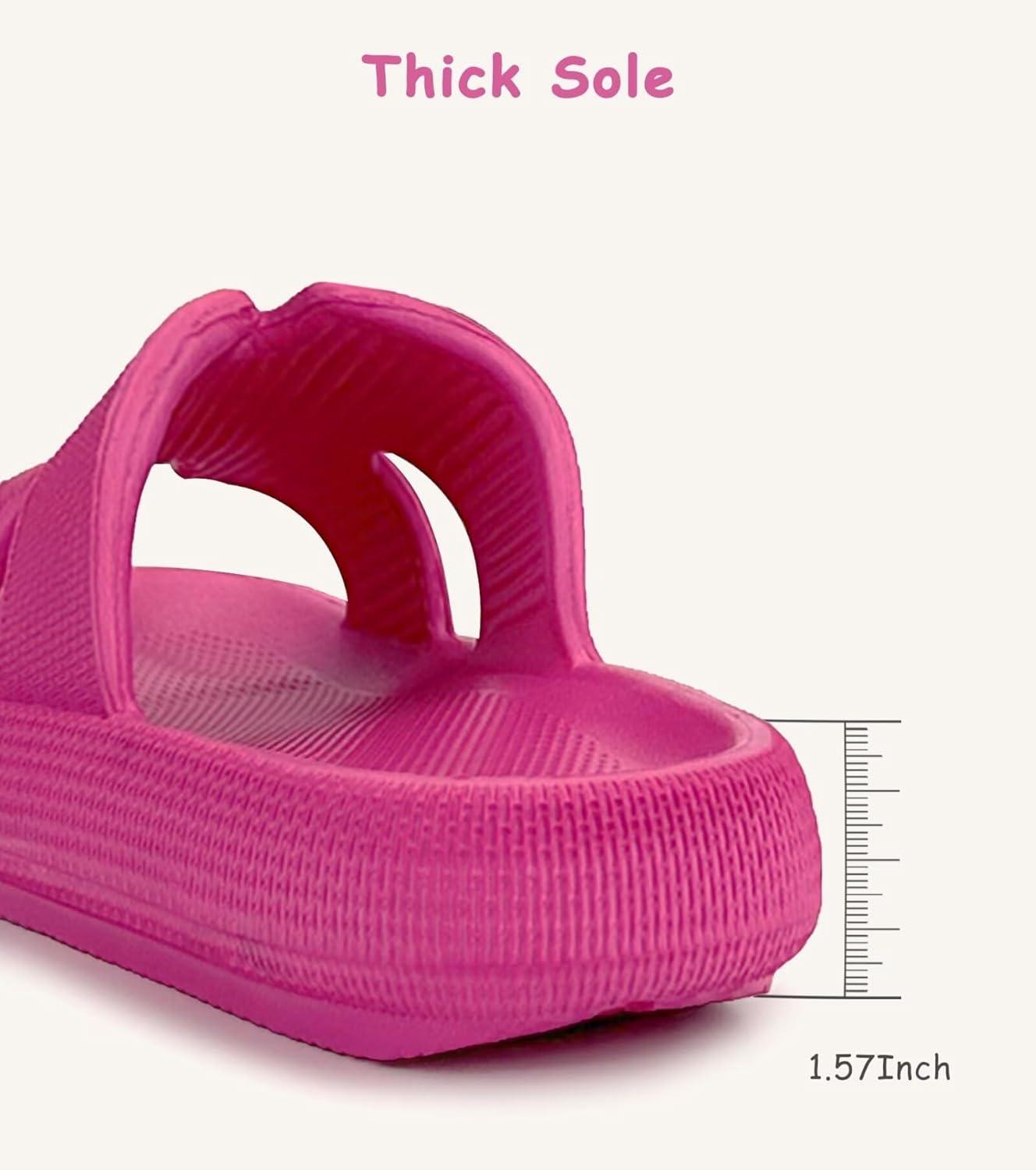 imageCubufly Cloud Slides for KidsBoys Girls Shower Slippers Slip on SandalsNonSlip Open Toe Pillow Slippers SandalsQuick Drying Summer Beach Pool ShoesResered