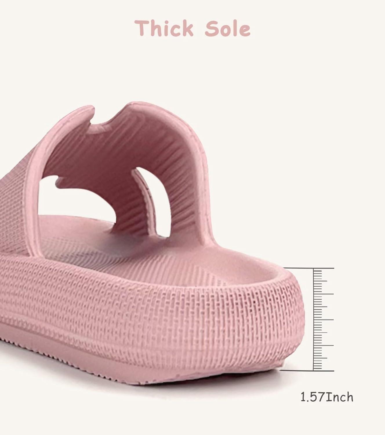 imageCubufly Cloud Slides for KidsBoys Girls Shower Slippers Slip on SandalsNonSlip Open Toe Pillow Slippers SandalsQuick Drying Summer Beach Pool ShoesRosepink