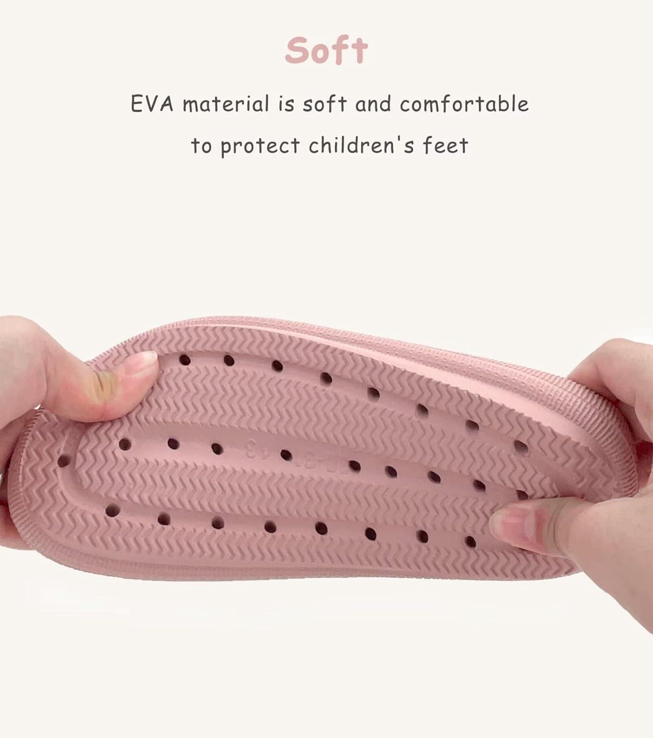 imageCubufly Cloud Slides for KidsBoys Girls Shower Slippers Slip on SandalsNonSlip Open Toe Pillow Slippers SandalsQuick Drying Summer Beach Pool ShoesRosepink