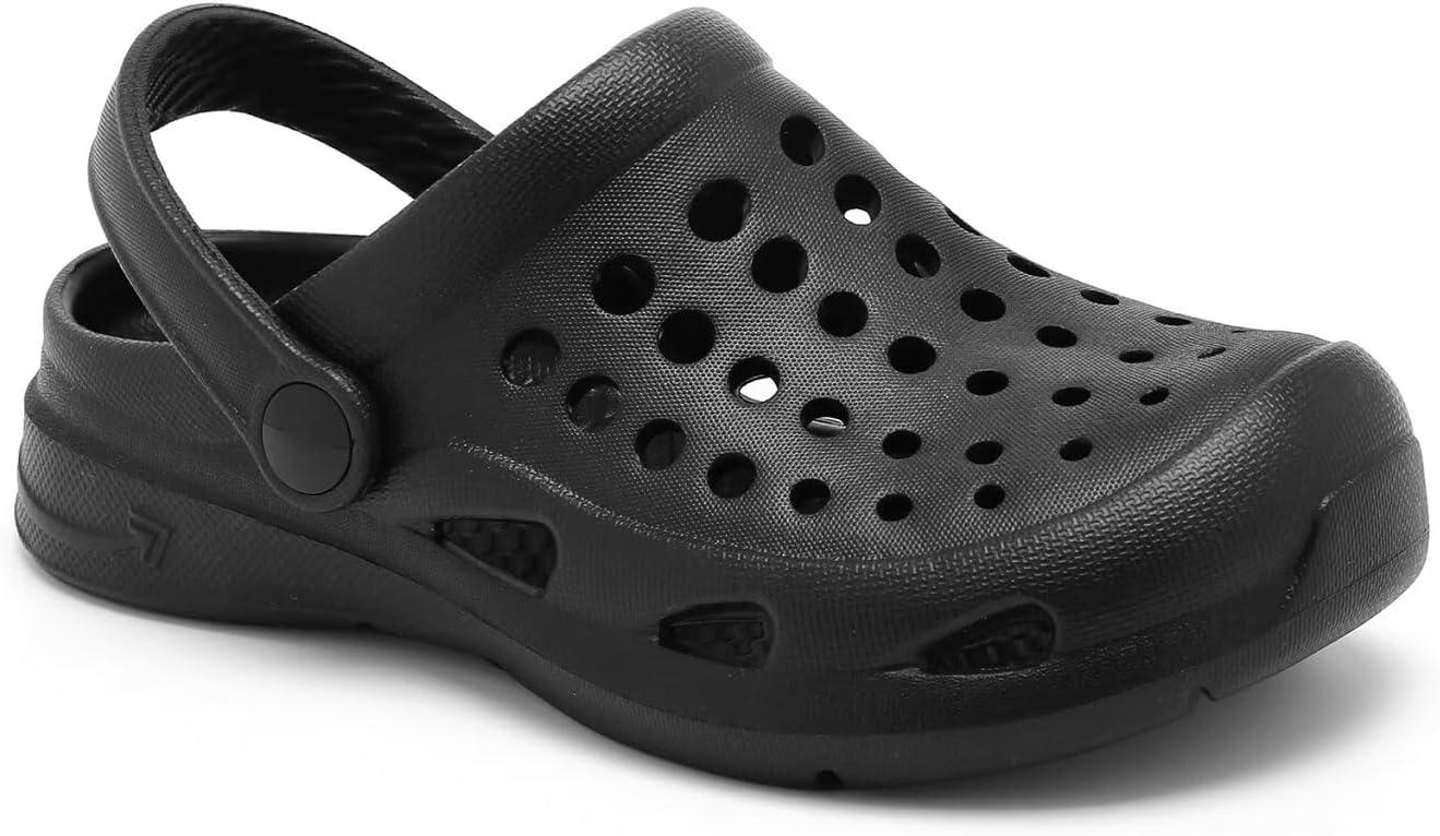 imageCubufly Kid Garden Clogs Slip on Water Shoes Children Sandals for Indoor OutdoorToddlerLittle KidsBig KidsBlack