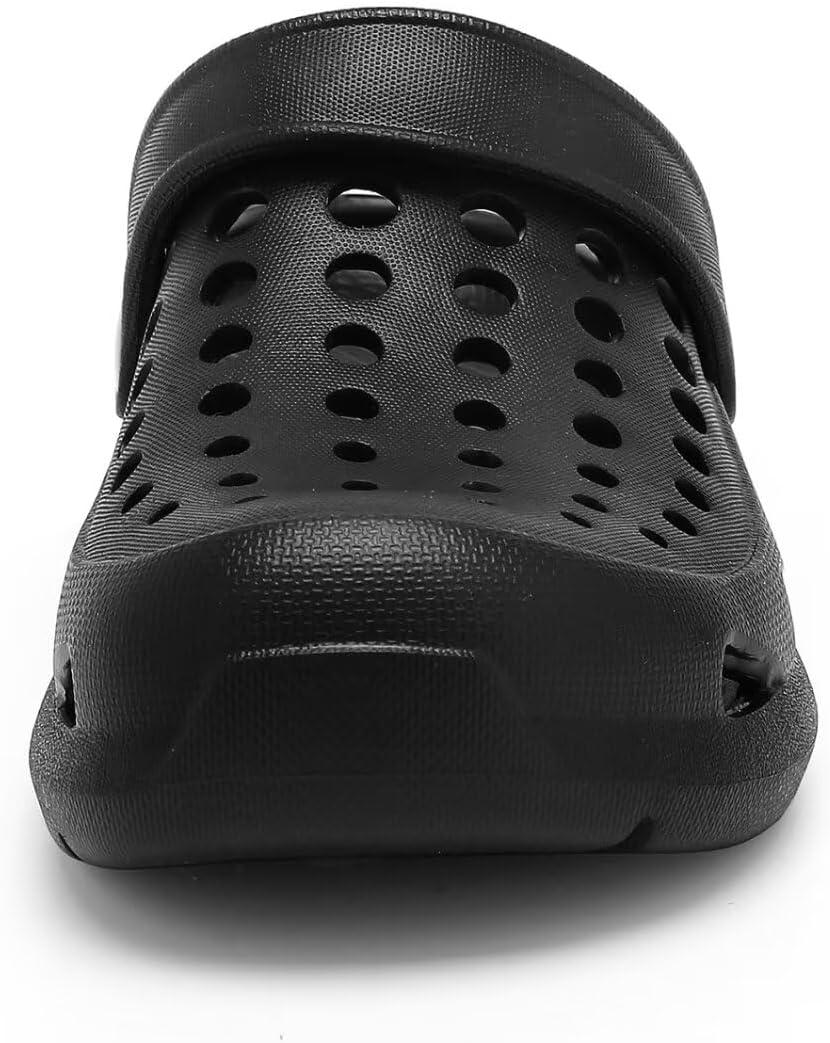 imageCubufly Kid Garden Clogs Slip on Water Shoes Children Sandals for Indoor OutdoorToddlerLittle KidsBig KidsBlack