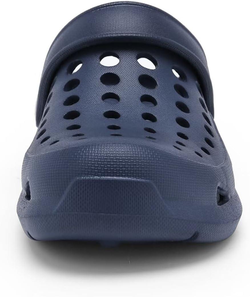 imageCubufly Kid Garden Clogs Slip on Water Shoes Children Sandals for Indoor OutdoorToddlerLittle KidsBig KidsDark Blue