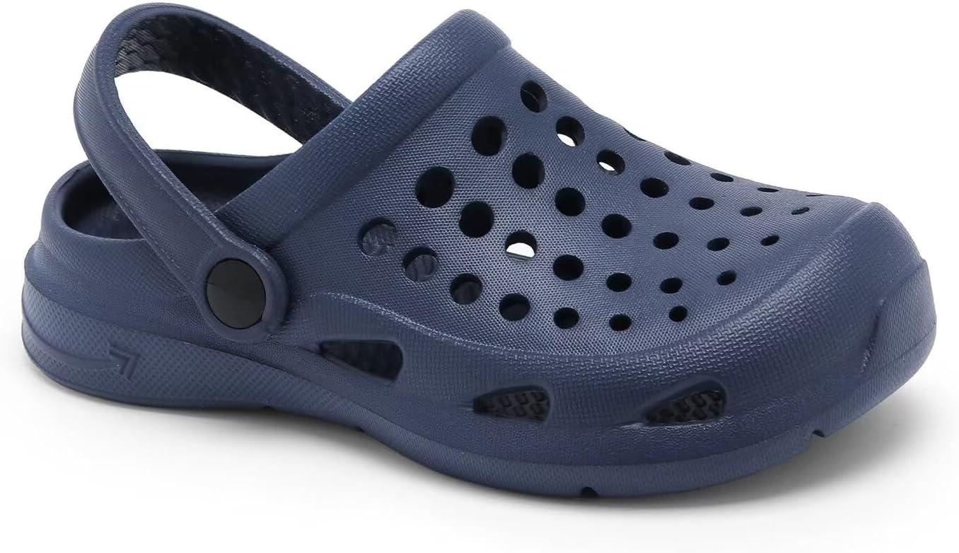 imageCubufly Kid Garden Clogs Slip on Water Shoes Children Sandals for Indoor OutdoorToddlerLittle KidsBig KidsDark Blue