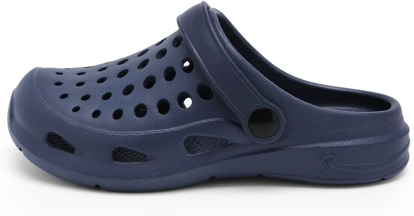 imageCubufly Kid Garden Clogs Slip on Water Shoes Children Sandals for Indoor OutdoorToddlerLittle KidsBig KidsDark Blue