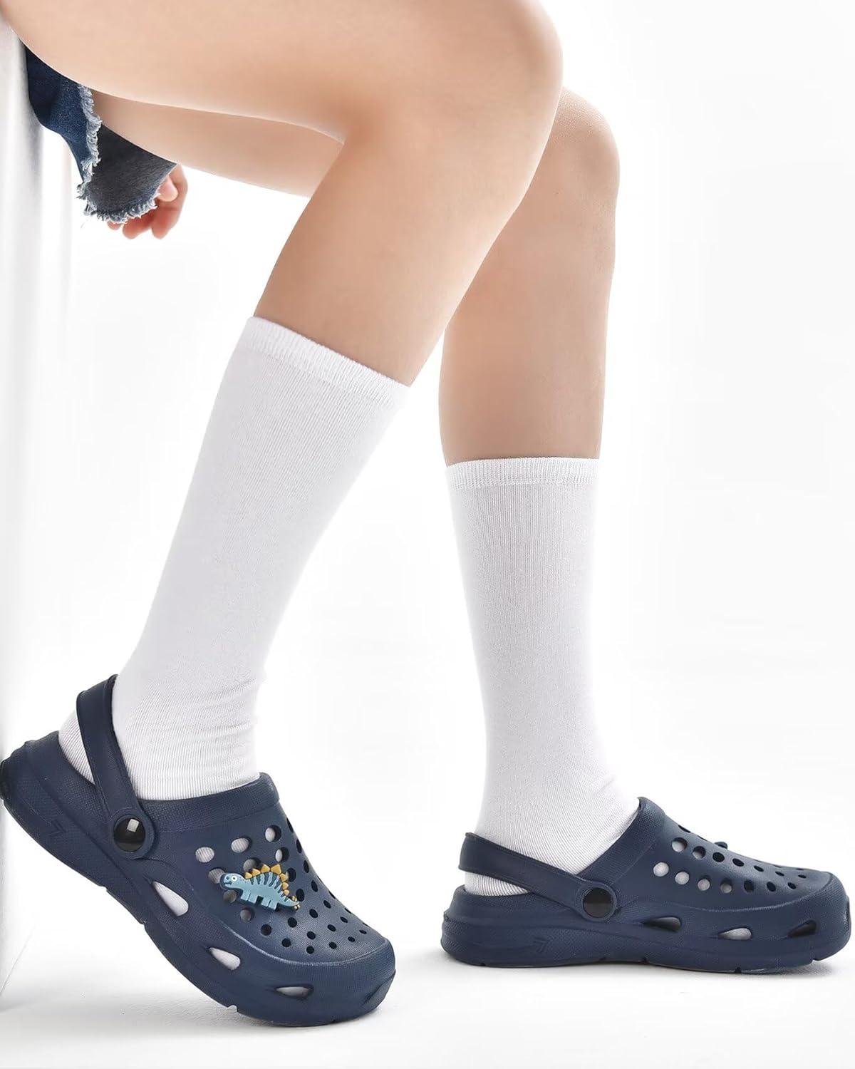 imageCubufly Kid Garden Clogs Slip on Water Shoes Children Sandals for Indoor OutdoorToddlerLittle KidsBig KidsDark Blue