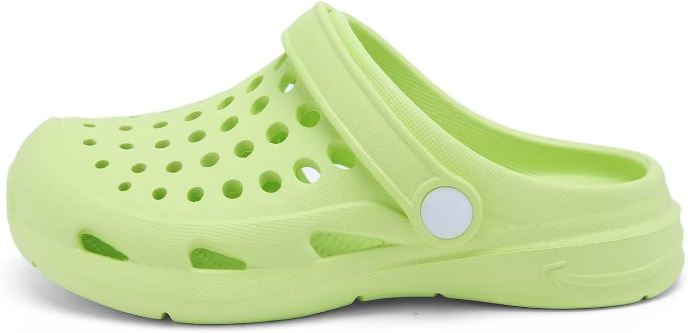 imageCubufly Kid Garden Clogs Slip on Water Shoes Children Sandals for Indoor OutdoorToddlerLittle KidsBig KidsGreen