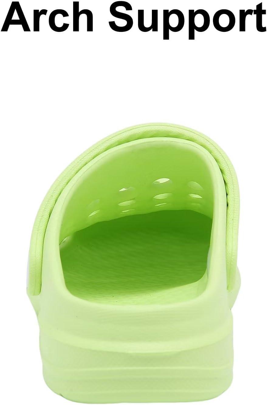 imageCubufly Kid Garden Clogs Slip on Water Shoes Children Sandals for Indoor OutdoorToddlerLittle KidsBig KidsGreen