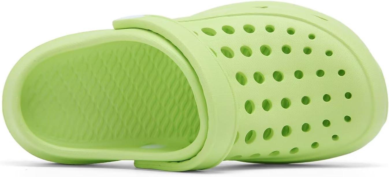 imageCubufly Kid Garden Clogs Slip on Water Shoes Children Sandals for Indoor OutdoorToddlerLittle KidsBig KidsGreen
