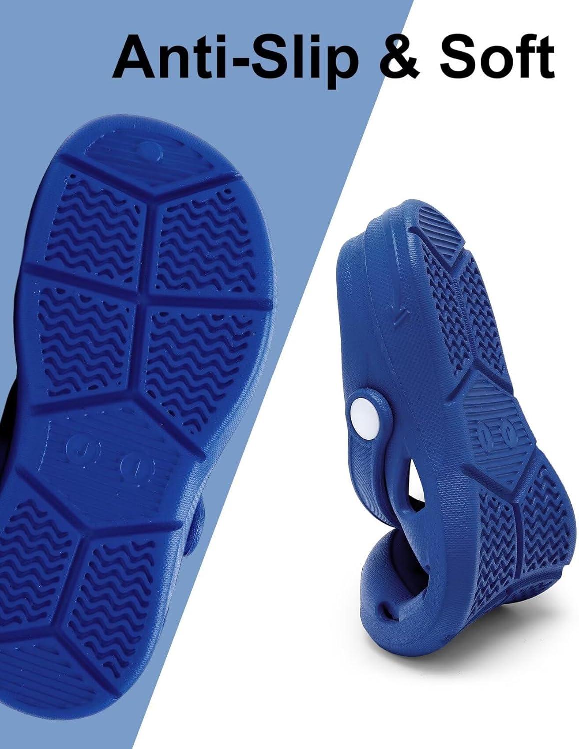 imageCubufly Kid Garden Clogs Slip on Water Shoes Children Sandals for Indoor OutdoorToddlerLittle KidsBig KidsKlein Blue