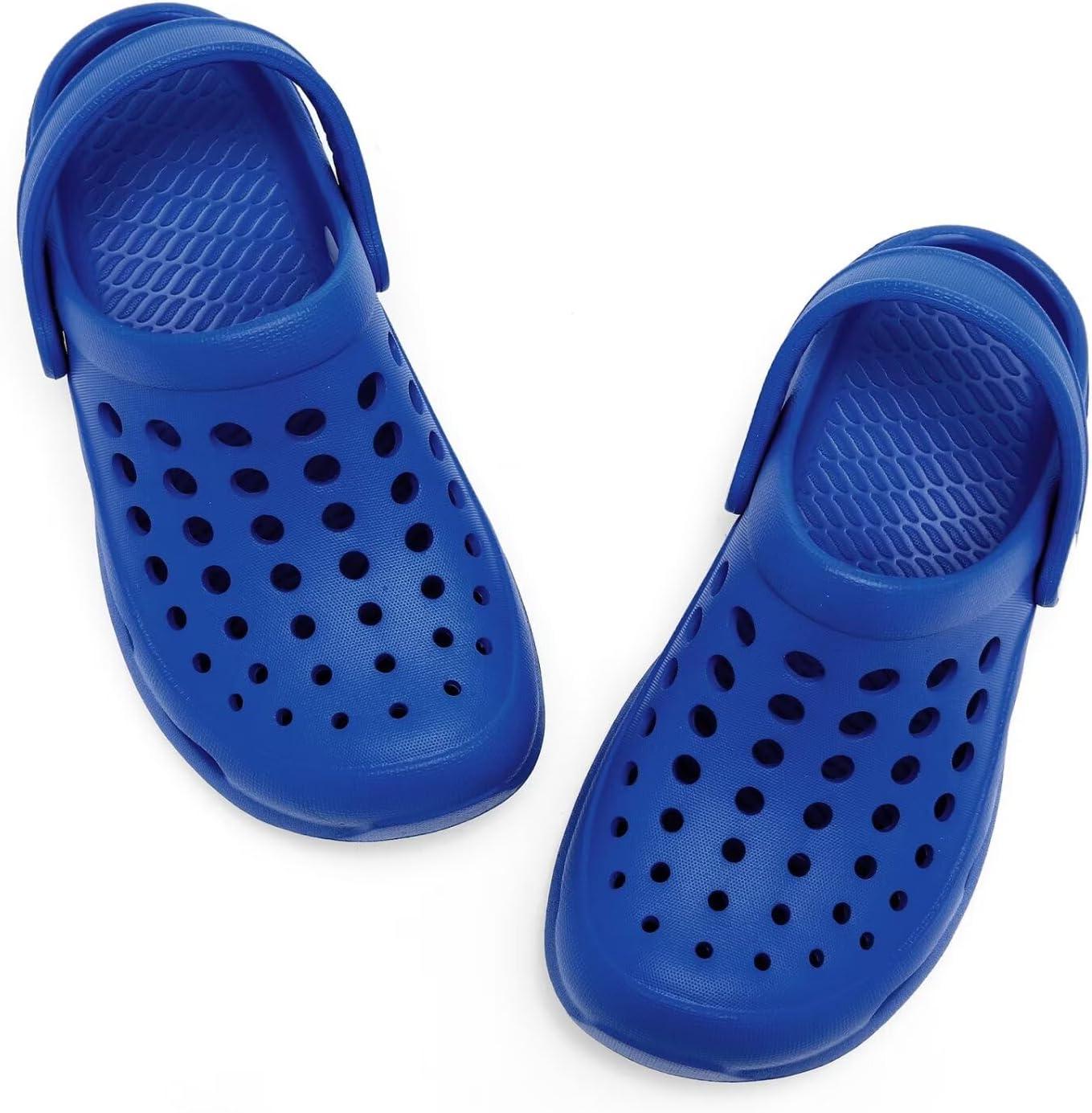imageCubufly Kid Garden Clogs Slip on Water Shoes Children Sandals for Indoor OutdoorToddlerLittle KidsBig KidsKlein Blue
