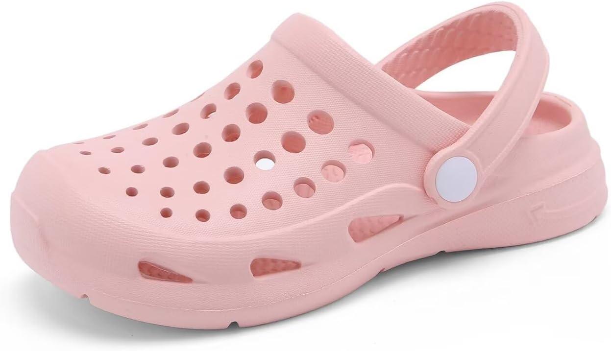 imageCubufly Kid Garden Clogs Slip on Water Shoes Children Sandals for Indoor OutdoorToddlerLittle KidsBig KidsPink
