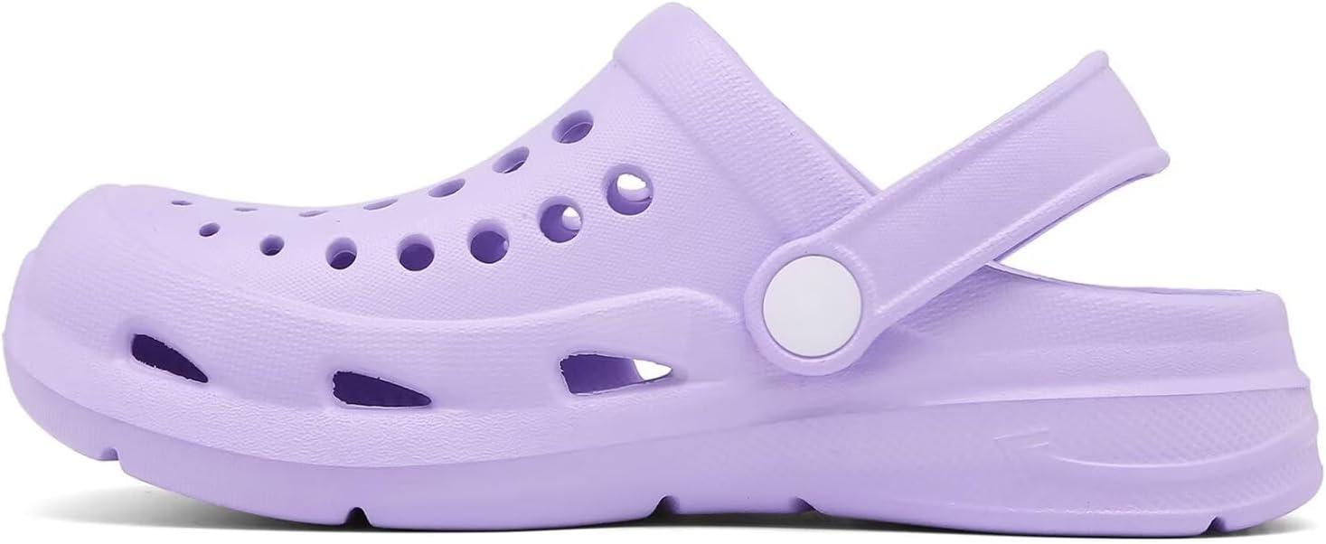 imageCubufly Kid Garden Clogs Slip on Water Shoes Children Sandals for Indoor OutdoorToddlerLittle KidsBig KidsPurple