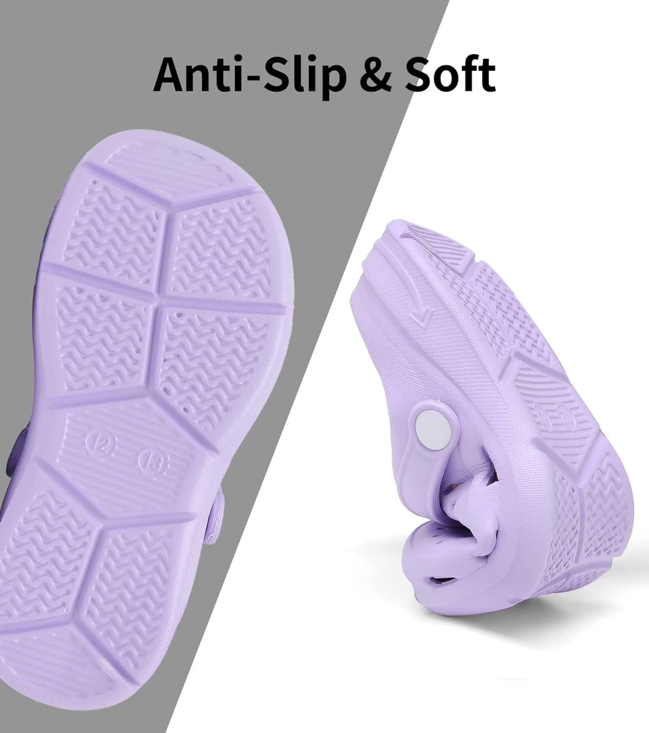 imageCubufly Kid Garden Clogs Slip on Water Shoes Children Sandals for Indoor OutdoorToddlerLittle KidsBig KidsPurple