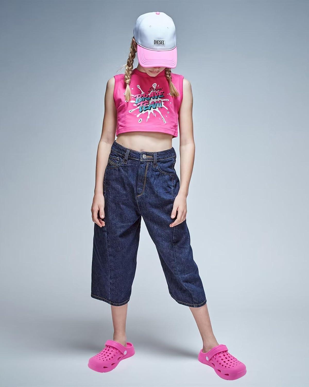 imageCubufly Kid Garden Clogs Slip on Water Shoes Children Sandals for Indoor OutdoorToddlerLittle KidsBig KidsRose Red