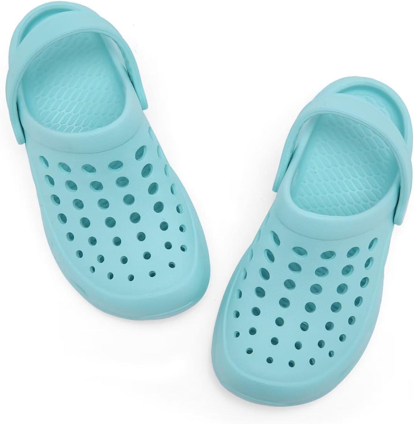 imageCubufly Kid Garden Clogs Slip on Water Shoes Children Sandals for Indoor OutdoorToddlerLittle KidsBig KidsWater Blue