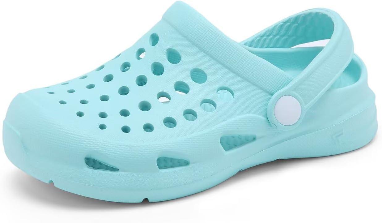 imageCubufly Kid Garden Clogs Slip on Water Shoes Children Sandals for Indoor OutdoorToddlerLittle KidsBig KidsWater Blue