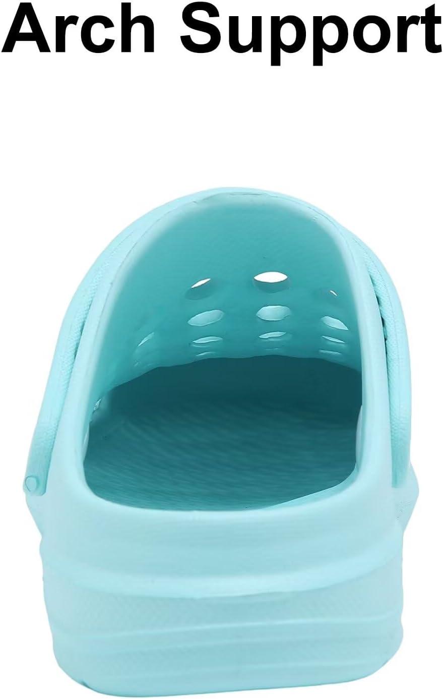 imageCubufly Kid Garden Clogs Slip on Water Shoes Children Sandals for Indoor OutdoorToddlerLittle KidsBig KidsWater Blue