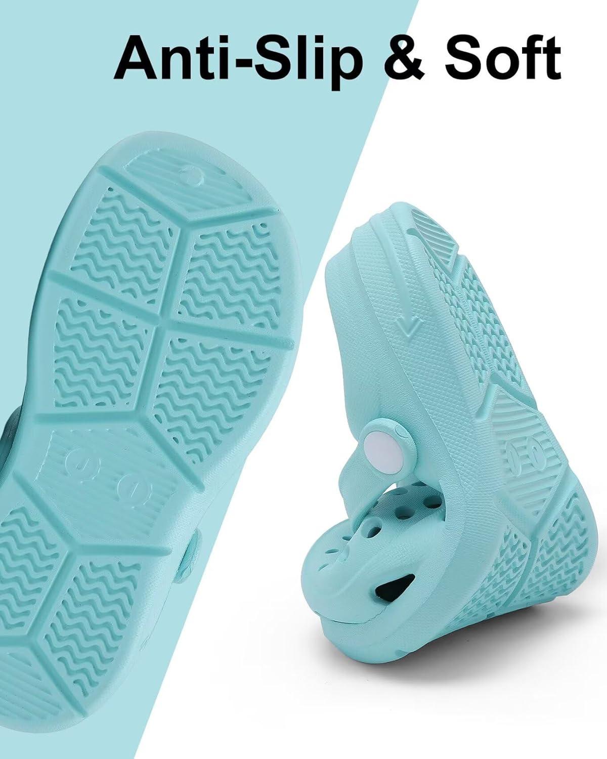 imageCubufly Kid Garden Clogs Slip on Water Shoes Children Sandals for Indoor OutdoorToddlerLittle KidsBig KidsWater Blue