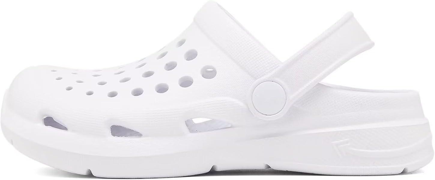 imageCubufly Kid Garden Clogs Slip on Water Shoes Children Sandals for Indoor OutdoorToddlerLittle KidsBig KidsWhite