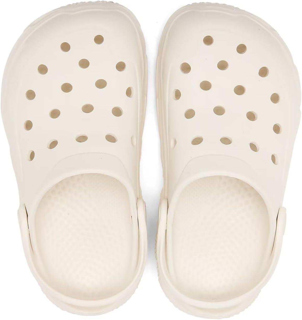 imageCubufly Kids Boys Girls Clog Garden Shoes Slip On Slide Sandals Beach Water Shoes for ToddlerLittle KidBig KidChildrenBeige