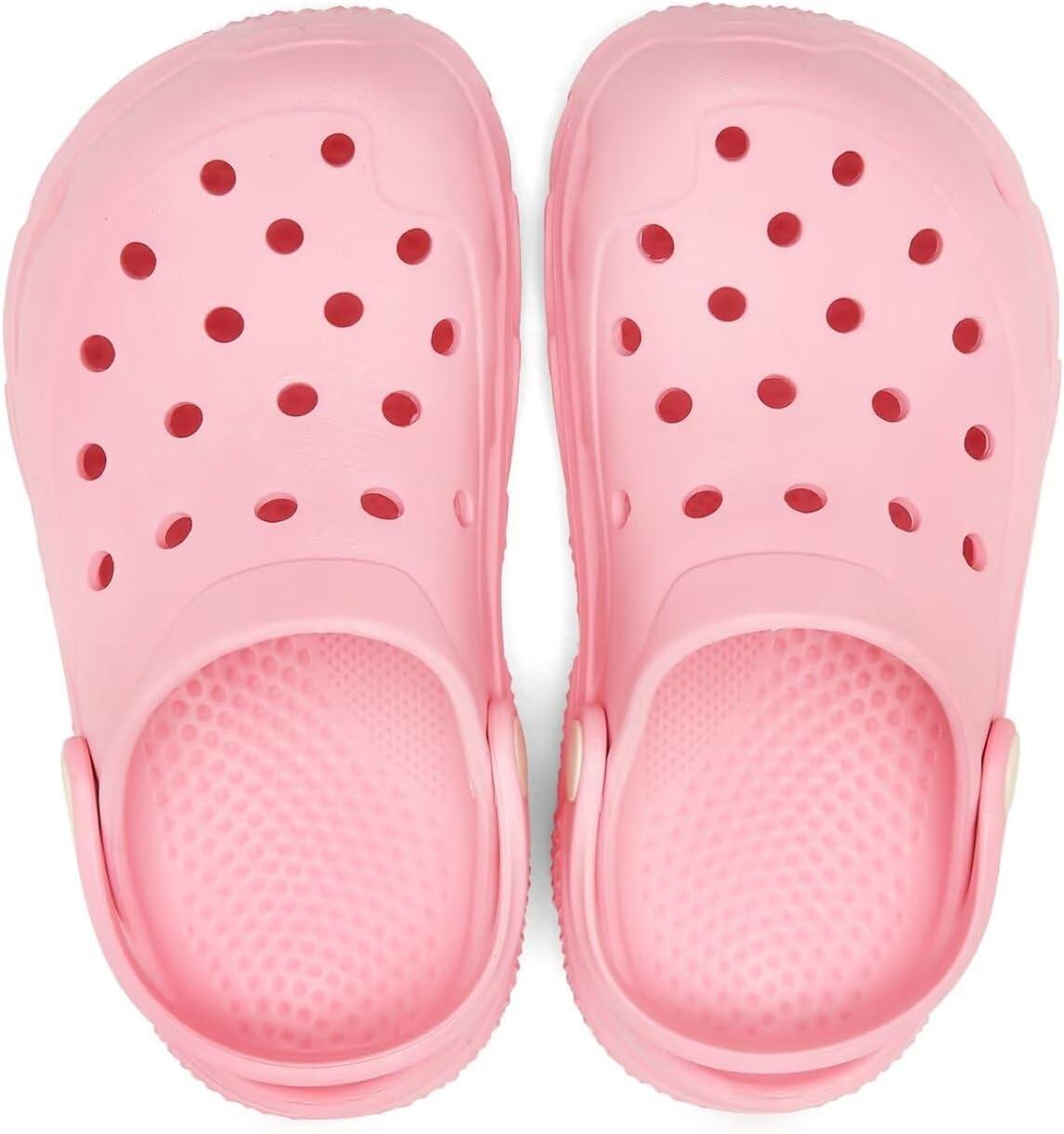 imageCubufly Kids Boys Girls Clog Garden Shoes Slip On Slide Sandals Beach Water Shoes for ToddlerLittle KidBig KidChildrenPink