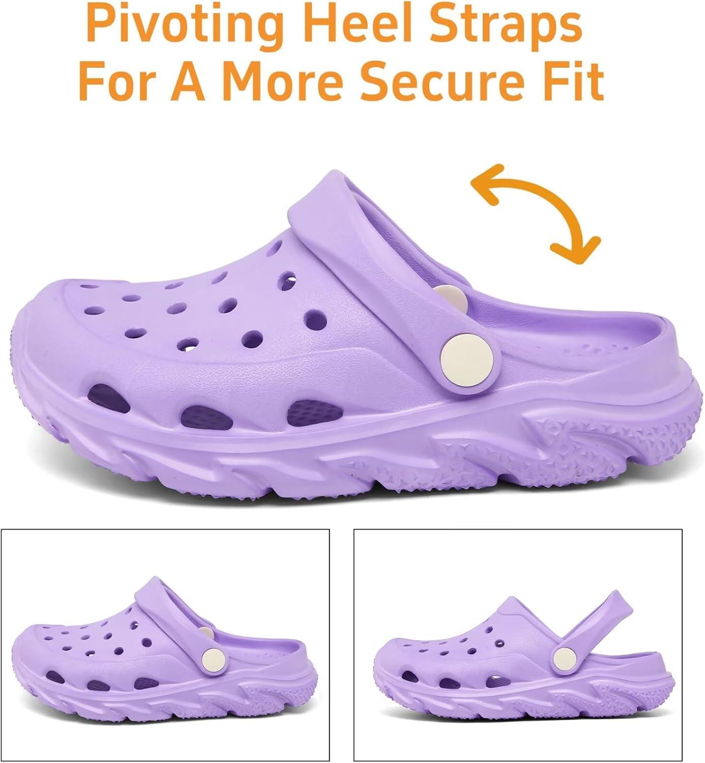 imageCubufly Kids Boys Girls Clog Garden Shoes Slip On Slide Sandals Beach Water Shoes for ToddlerLittle KidBig KidChildrenPurple