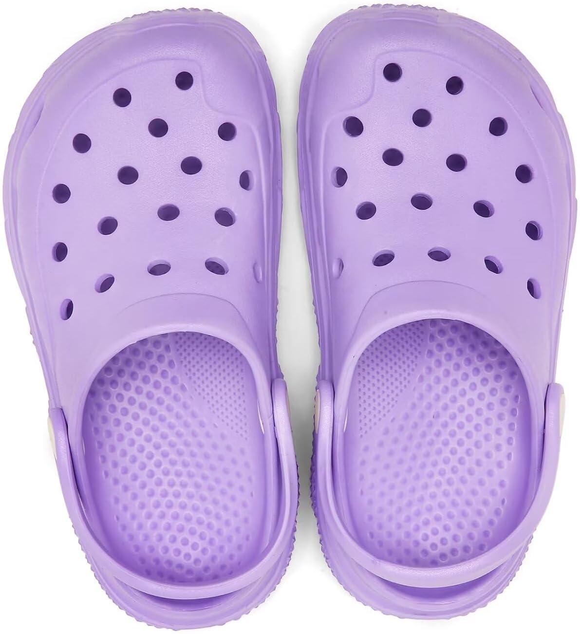 imageCubufly Kids Boys Girls Clog Garden Shoes Slip On Slide Sandals Beach Water Shoes for ToddlerLittle KidBig KidChildrenPurple