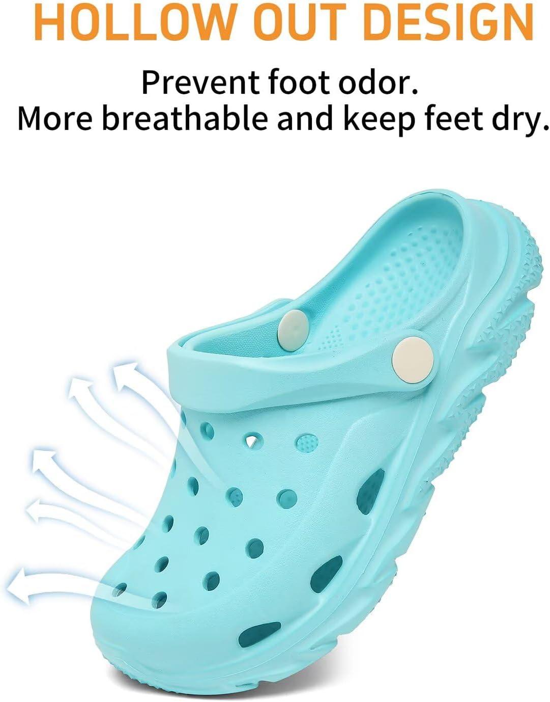 imageCubufly Kids Boys Girls Clog Garden Shoes Slip On Slide Sandals Beach Water Shoes for ToddlerLittle KidBig KidChildrenWater Blue