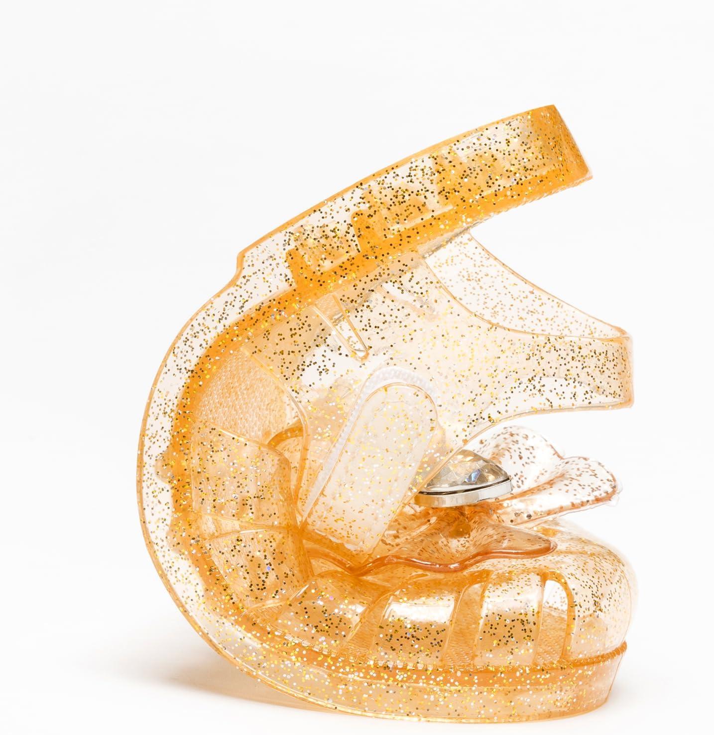 imageGirls Jelly Sandals Summer Costume Princess Dress Flat Breathable Waterproof Fisherman Gladiator Shoes For Girl Closed Toe Beach FlatSandals For Toddler Little Kid Big KidsDiamond Gold