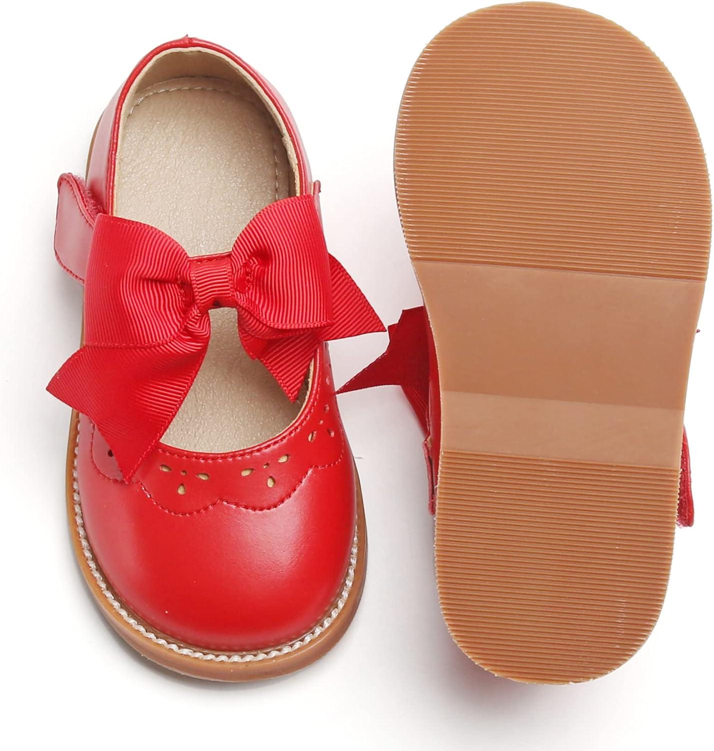 imageKolan Todder Little Girls Oxford Shoes Mary Jane TStrap School Uniform Party Dress Flat ShoesKe01red