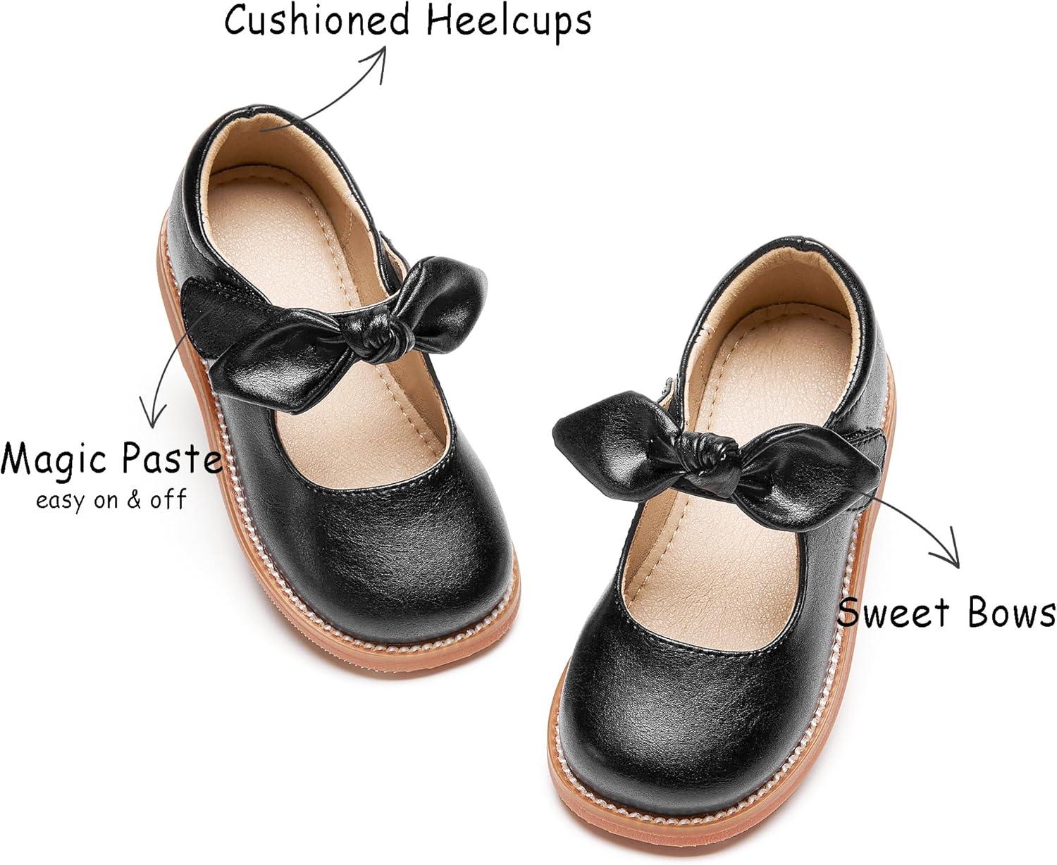 imageKolan Todder Little Girls Oxford Shoes Mary Jane TStrap School Uniform Party Dress Flat ShoesKe05black