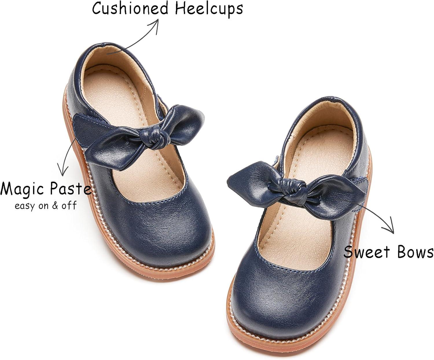imageKolan Todder Little Girls Oxford Shoes Mary Jane TStrap School Uniform Party Dress Flat ShoesKe05navy Blue