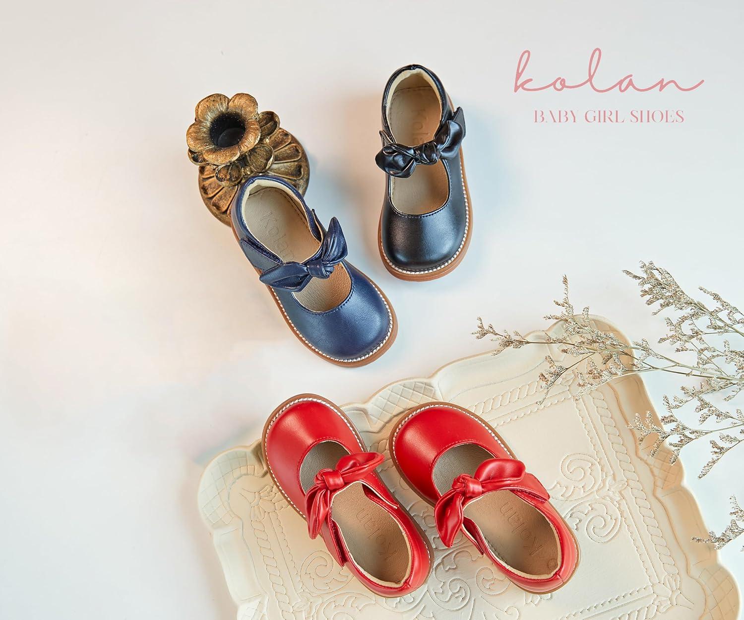 imageKolan Todder Little Girls Oxford Shoes Mary Jane TStrap School Uniform Party Dress Flat ShoesKe05red