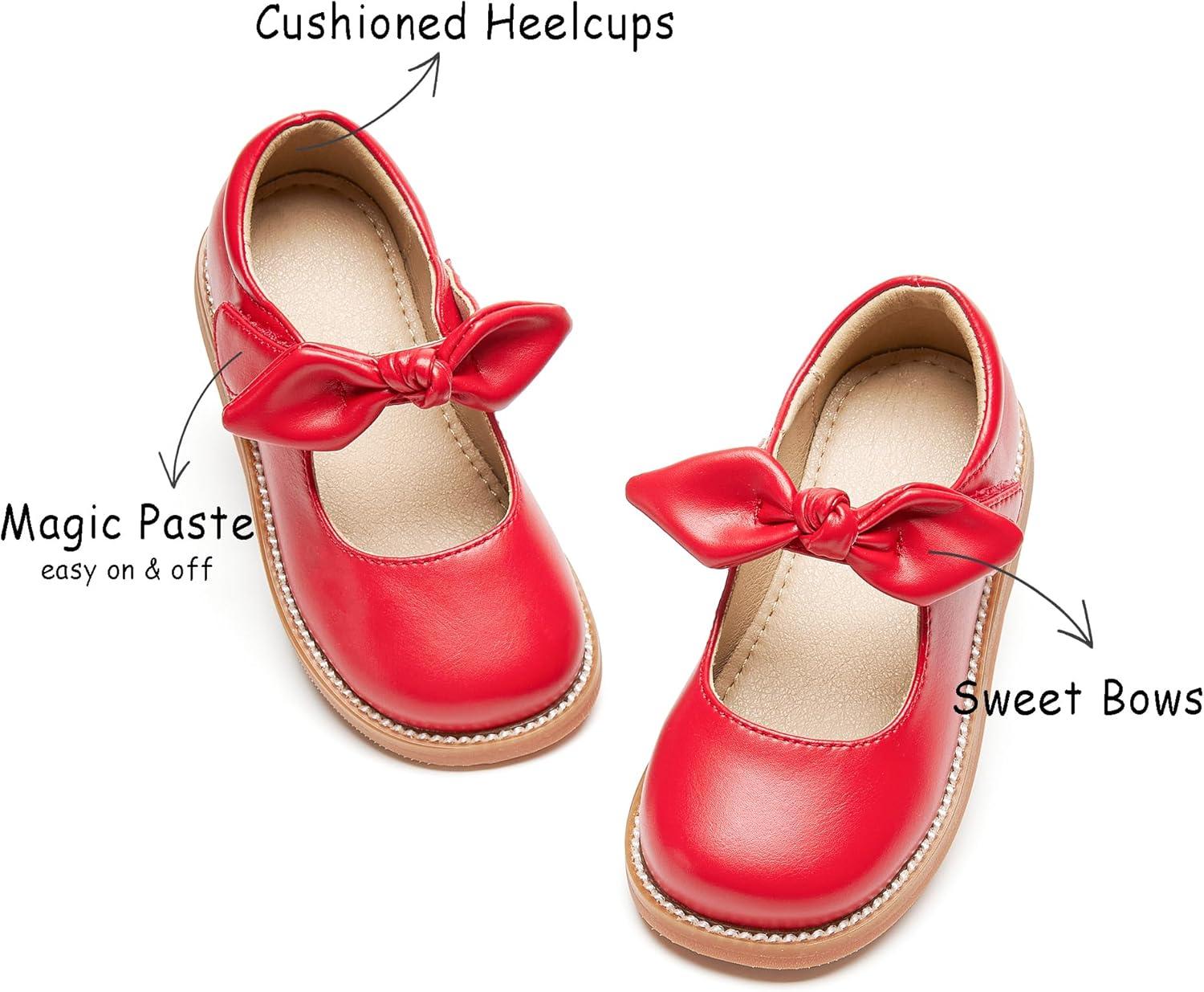 imageKolan Todder Little Girls Oxford Shoes Mary Jane TStrap School Uniform Party Dress Flat ShoesKe05red