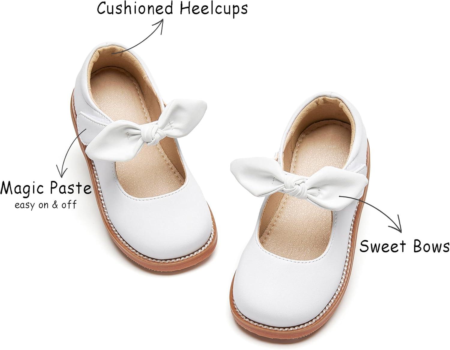 imageKolan Todder Little Girls Oxford Shoes Mary Jane TStrap School Uniform Party Dress Flat ShoesKe05white