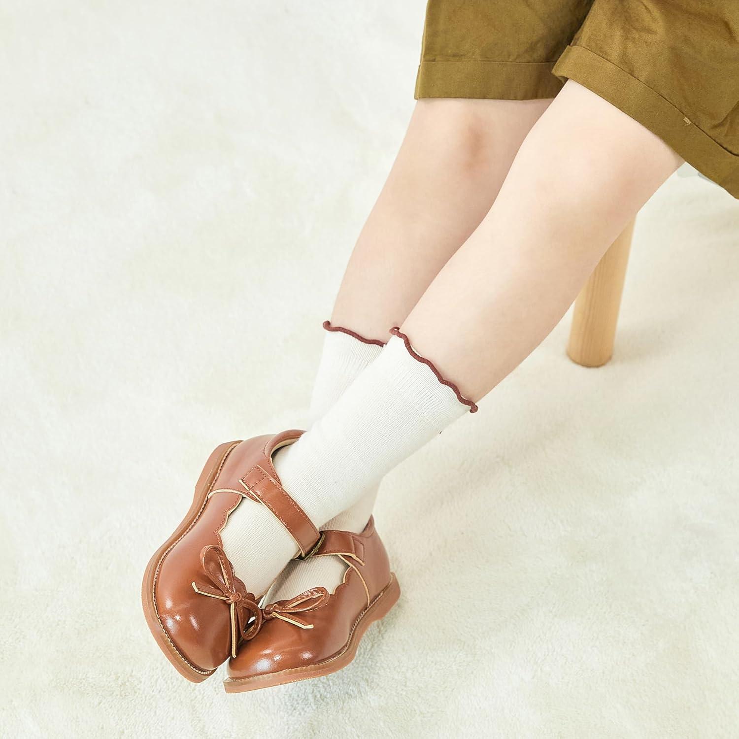 imageKolan Todder Little Girls Oxford Shoes Mary Jane TStrap School Uniform Party Dress Flat ShoesKe07brown