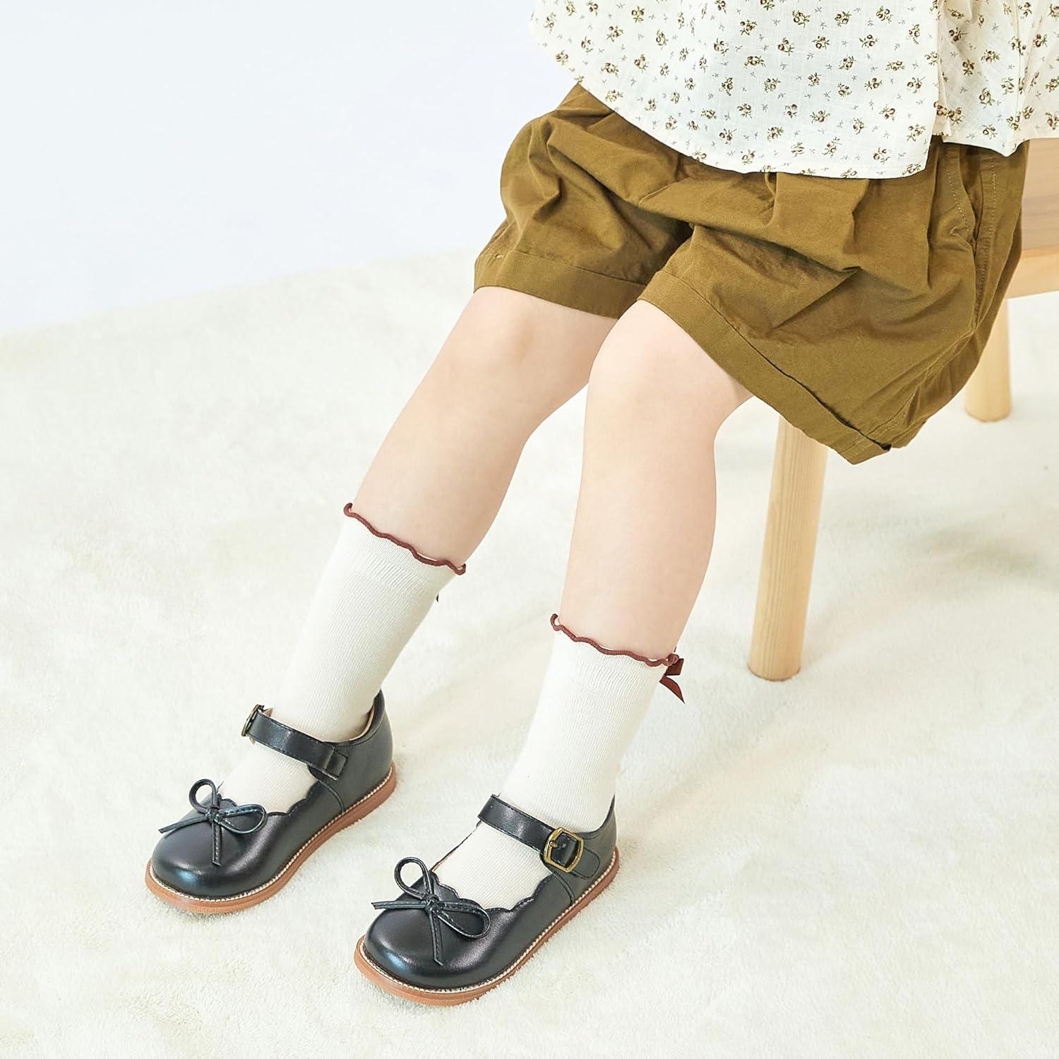 imageKolan Todder Little Girls Oxford Shoes Mary Jane TStrap School Uniform Party Dress Flat ShoesKe07white