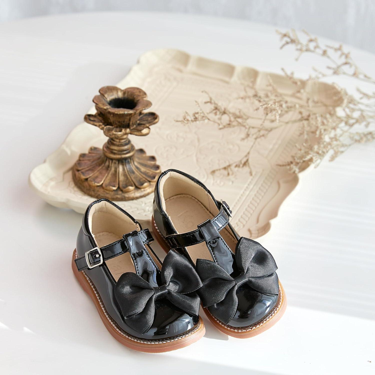 imageKolan Todder Little Girls Oxford Shoes Mary Jane TStrap School Uniform Party Dress Flat ShoesKe08black