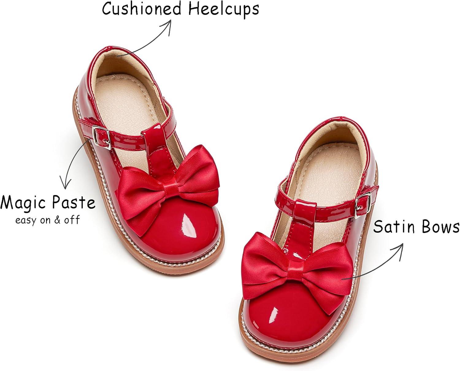 imageKolan Todder Little Girls Oxford Shoes Mary Jane TStrap School Uniform Party Dress Flat ShoesKe08red