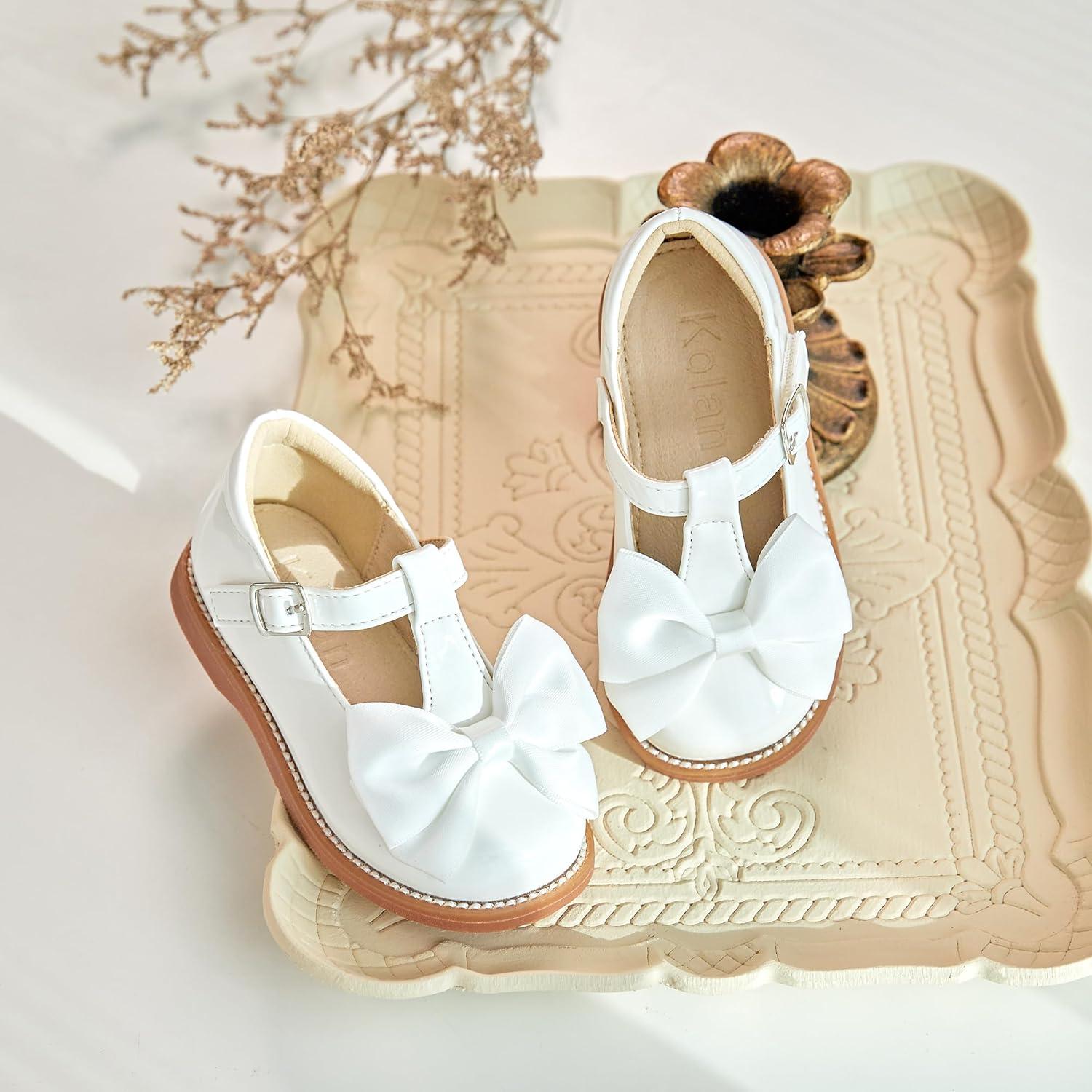 imageKolan Todder Little Girls Oxford Shoes Mary Jane TStrap School Uniform Party Dress Flat ShoesKe08white