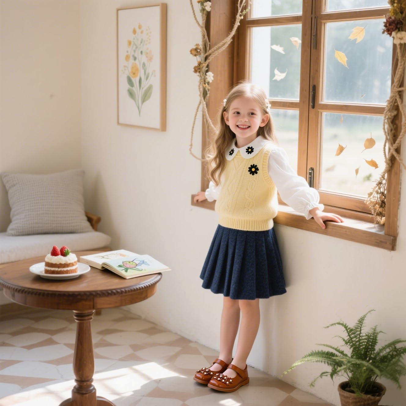 imageKolan Todder Little Girls Oxford Shoes Mary Jane TStrap School Uniform Party Dress Flat ShoesKe09brown