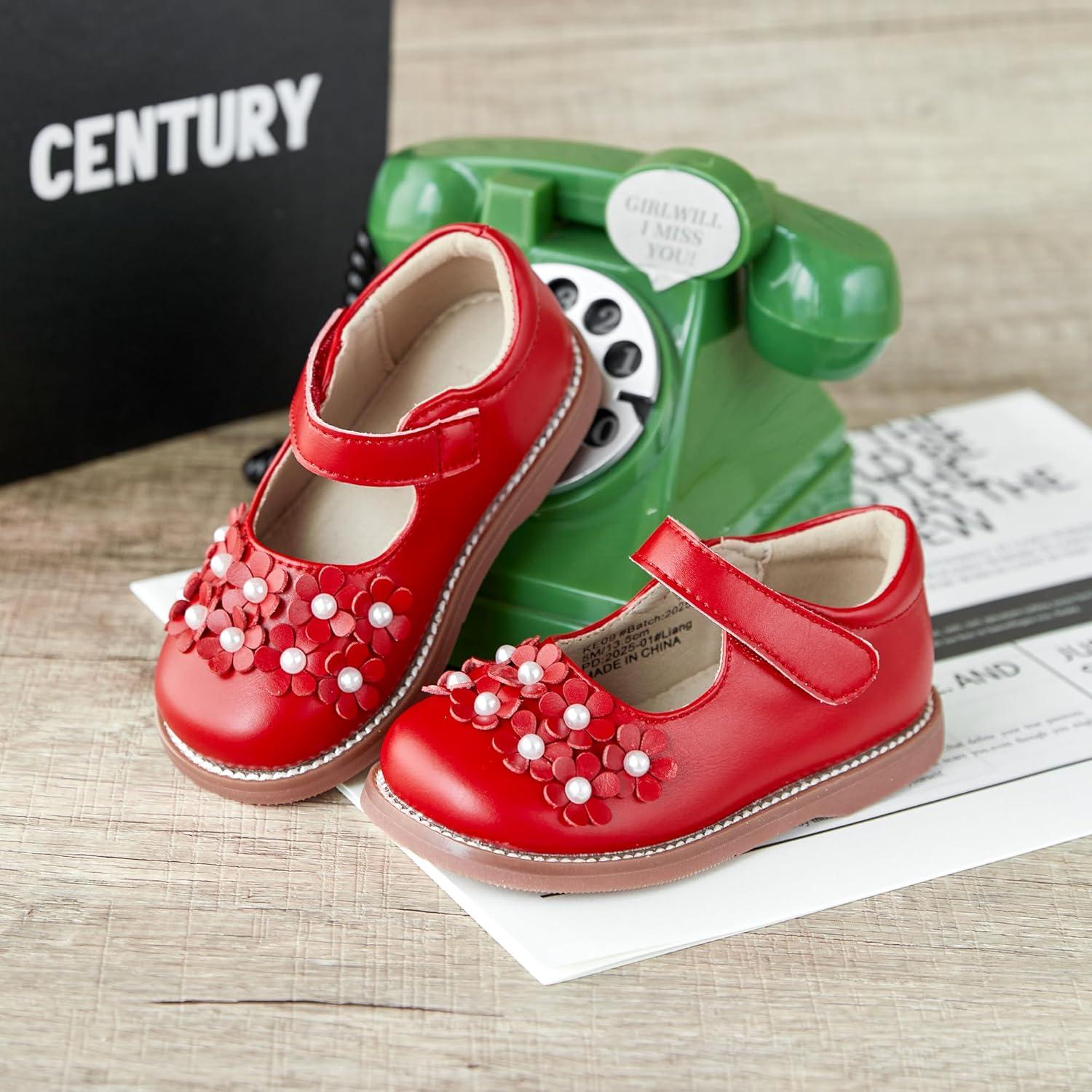 imageKolan Todder Little Girls Oxford Shoes Mary Jane TStrap School Uniform Party Dress Flat ShoesKe09red