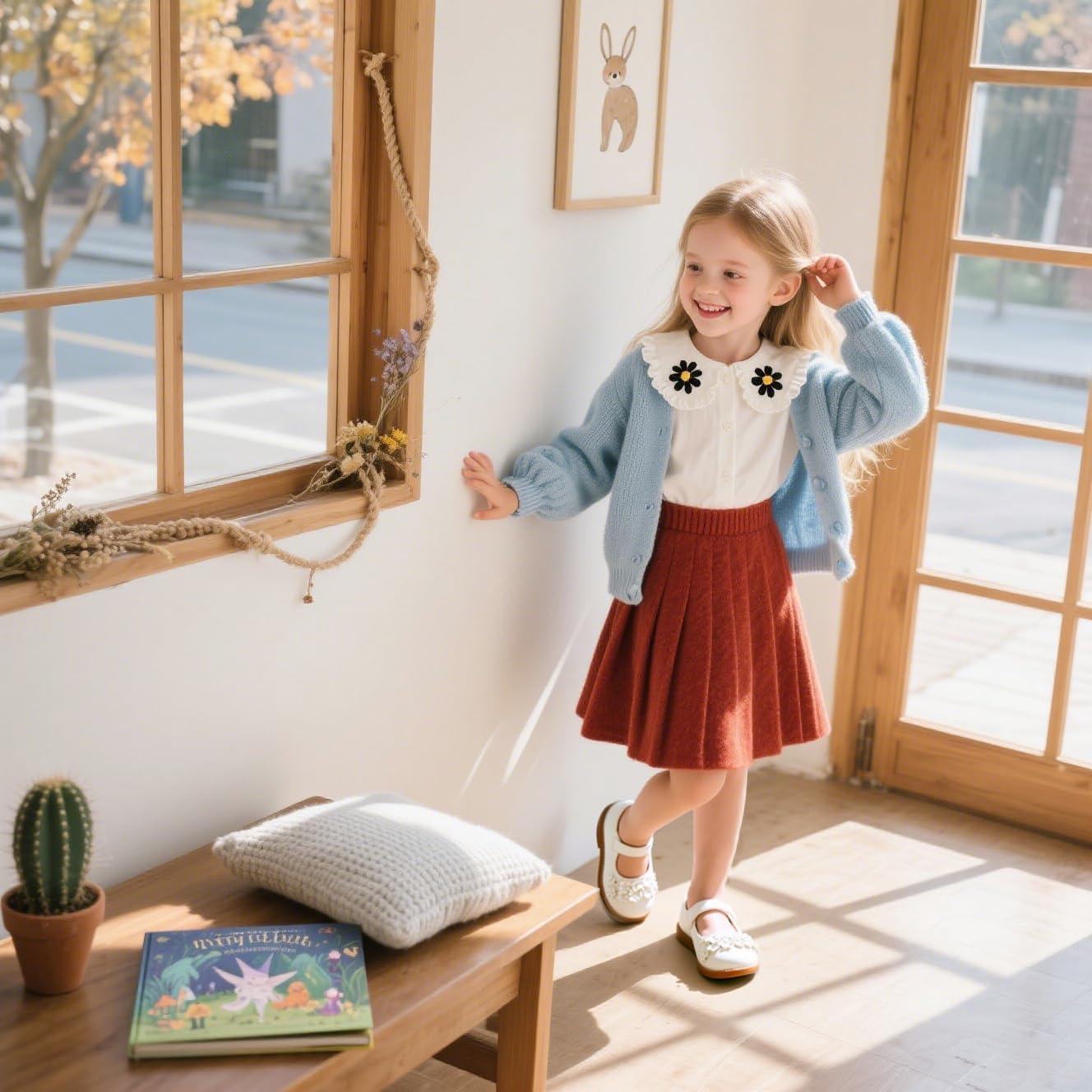 imageKolan Todder Little Girls Oxford Shoes Mary Jane TStrap School Uniform Party Dress Flat ShoesKe09white