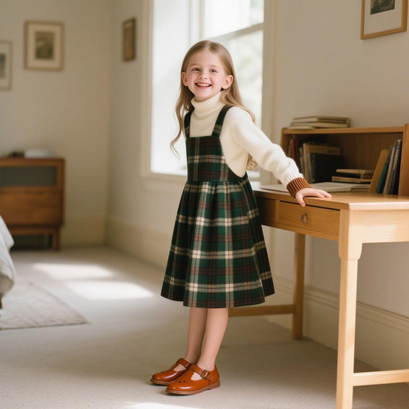 imageKolan Todder Little Girls Oxford Shoes Mary Jane TStrap School Uniform Party Dress Flat ShoesKe10brown