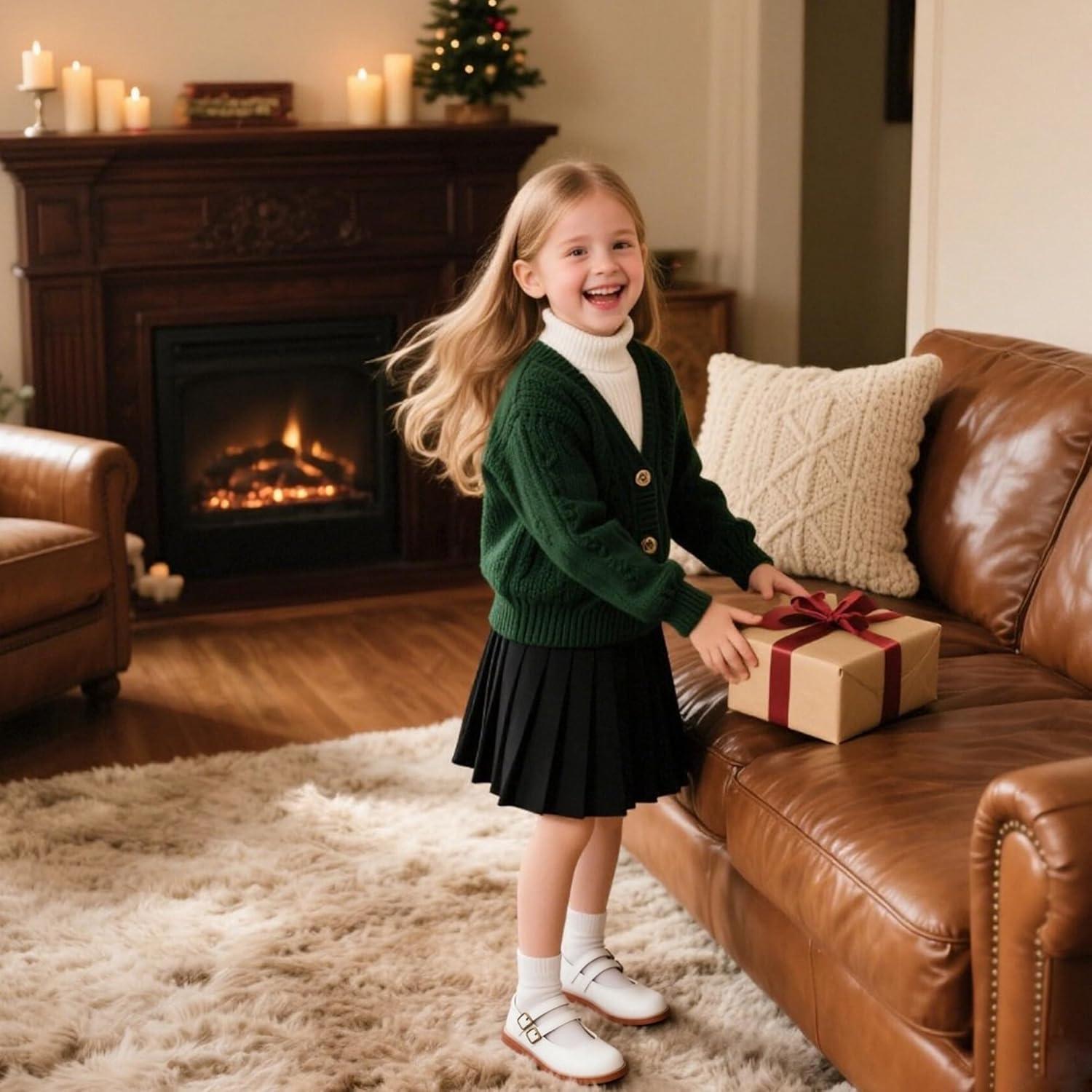 imageKolan Todder Little Girls Oxford Shoes Mary Jane TStrap School Uniform Party Dress Flat ShoesKe11white