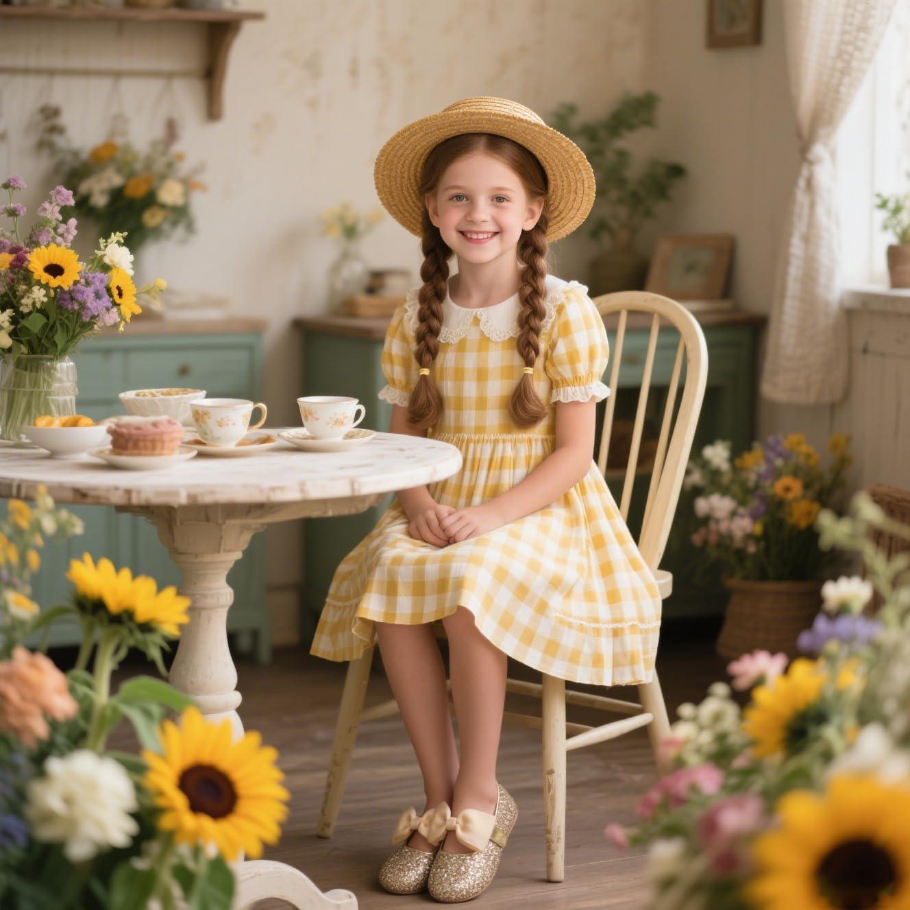 imageKolan Toddler Little Girls Mary Jane Ballet Flat Dress ShoesK328gold