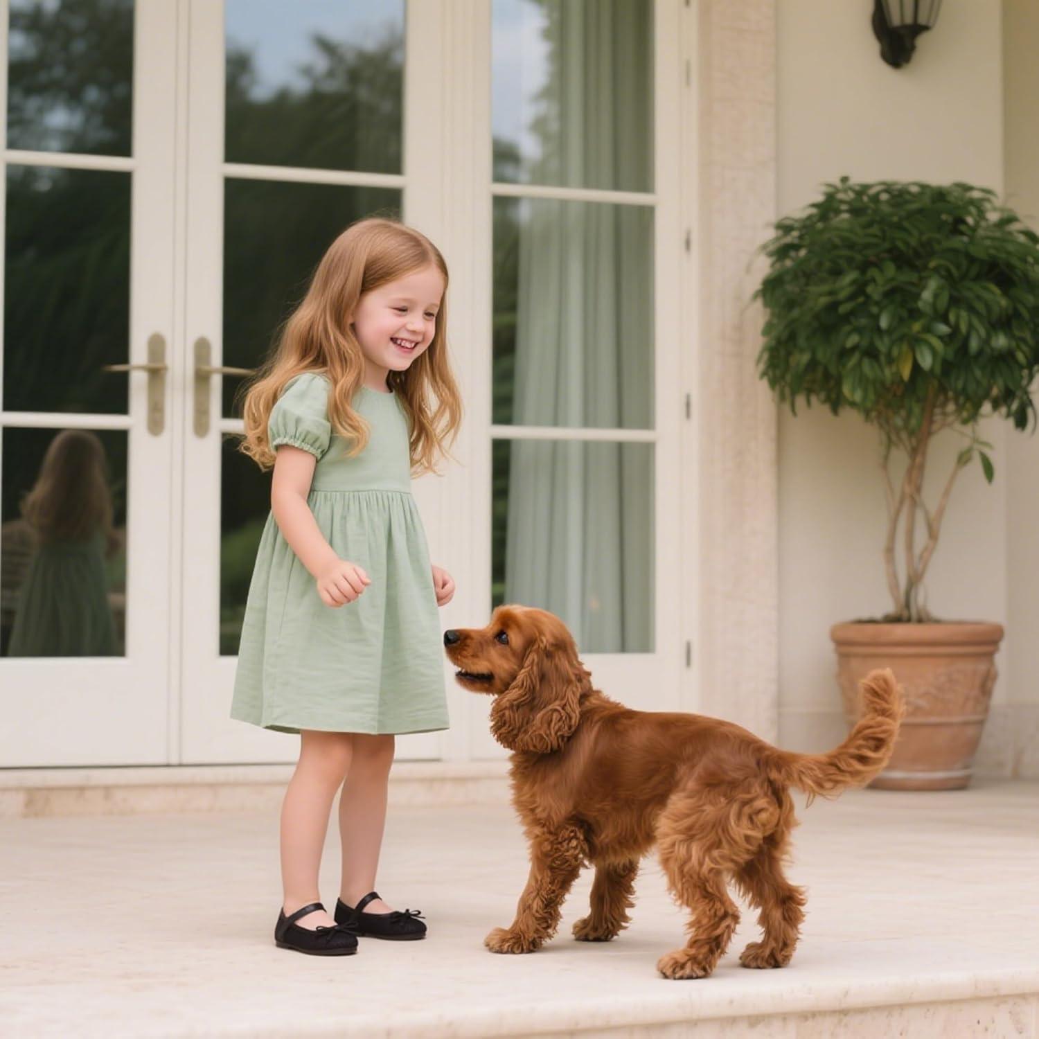 imageKolan Toddler Little Girls Mary Jane Ballet Flat Dress ShoesK708black