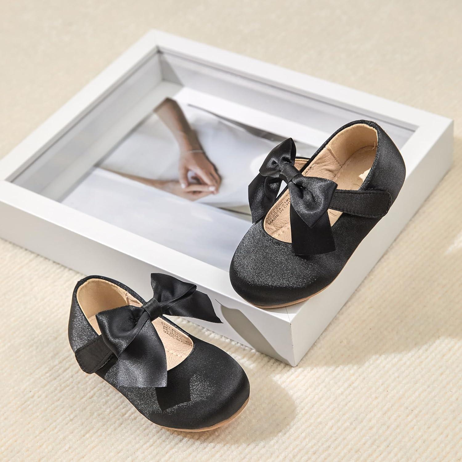 imageKolan Toddler Little Girls Mary Jane Ballet Flat Dress ShoesKf07black